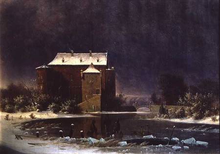 Haunted House in the Snow from Georg Emil Libert