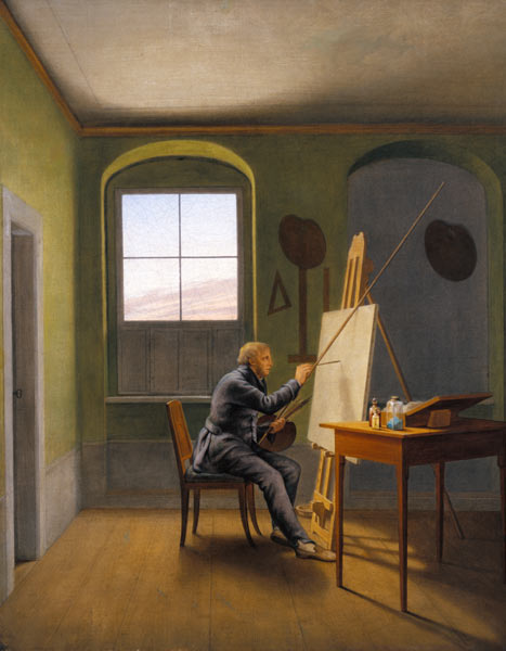 Caspar David Friedrich in his studio from Georg Friedrich Kersting
