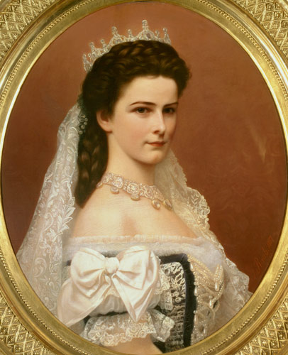 Empress Elizabeth of Bavaria (1837-98) in Hungarian costume from Georg Raab