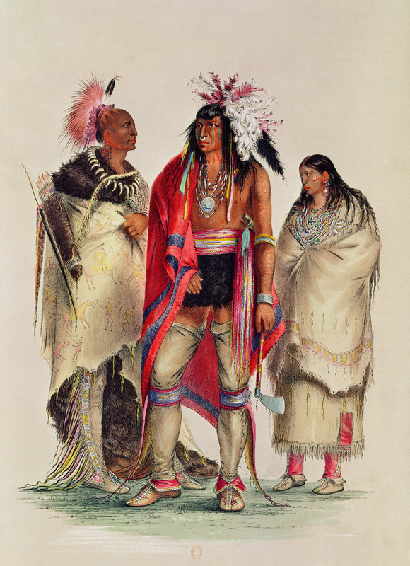 North American Indians, c.1832 from George Catlin