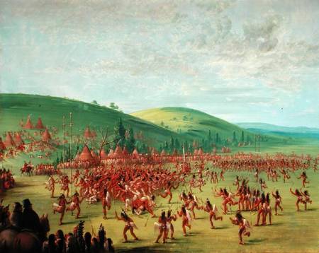 Indian Ball Game from George Catlin