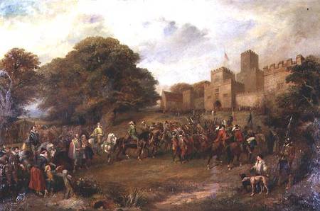 Visit of James I to Houghton Tower from George Cattermole