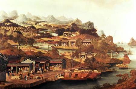 Tea Trade in China from George Chinnery