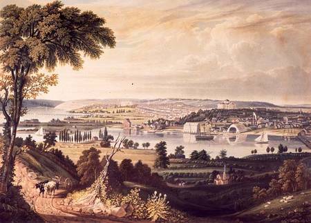The City of Washington from beyond the Navy Yard, engraved by William James Bennett from George Cooke