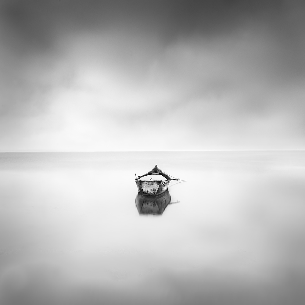 Lonely boat from George Digalakis