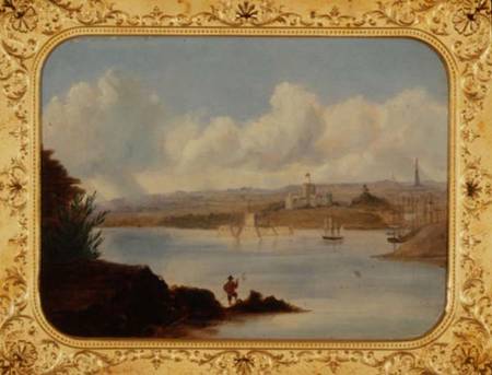 Government House and Pinch Gut Island, Sydney Harbour from George Edward Peacock