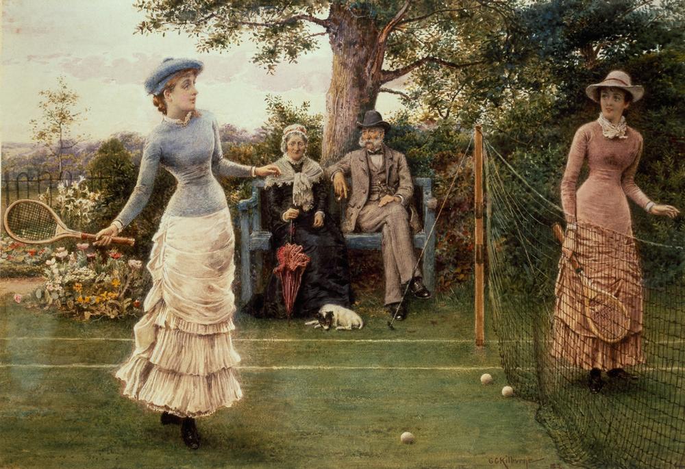 A Game of Tennis from George Goodwin Kilburne