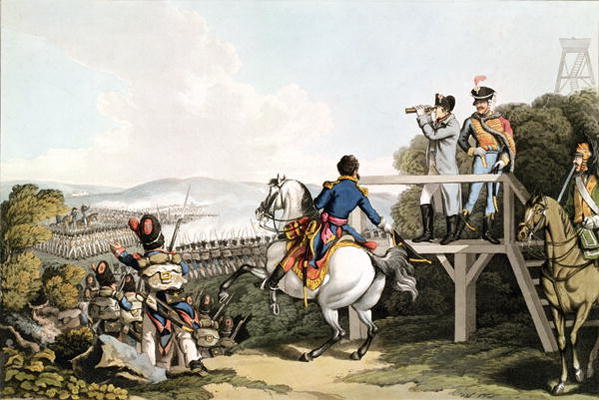 Bonaparte (1769-1821) Just before his Flight, Viewing the Attack of his Imperial Guard, Waterloo, 18 from George Hum