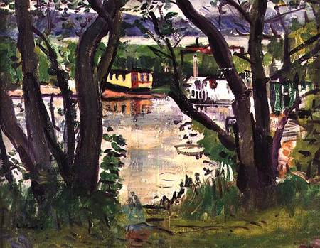 House-Boats, Loch Lomond from George Leslie Hunter