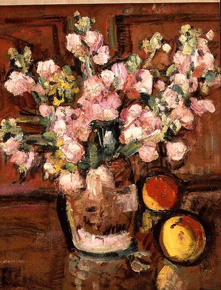 A Still Life of Fruit and Flowers from George Leslie Hunter