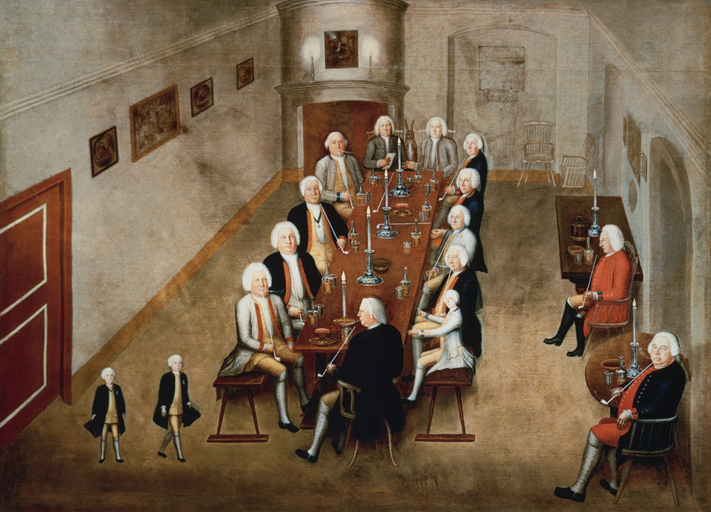 The smoking council of Frederick William I of Prussia, c.1737/8 from George Lisiewski