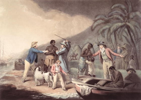 The Slave Trade, engraved by J.R. Smith (coloured engraving) from George Morland