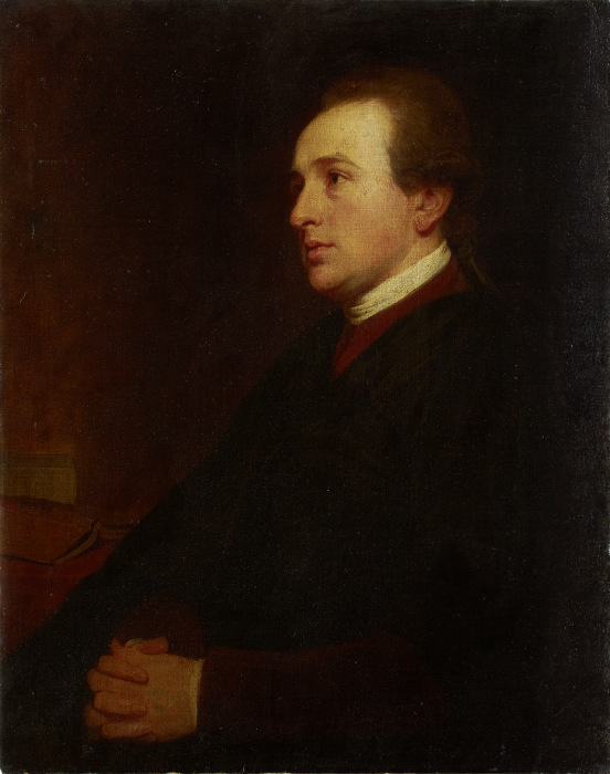 Portrait of a Young Man at his Desk from George Romney