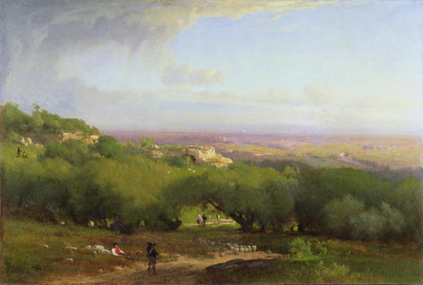 The Alban Hills, 1873 (oil on canvas) from George Snr. Inness