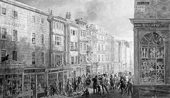 The Strand from the corner of Villiers Street from George the Elder Scharf