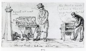 Biscuit and Gingerbread stalls at Charing Cross, 1820-30