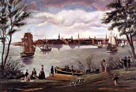 New York after Independence, seen from the East River from George Torino