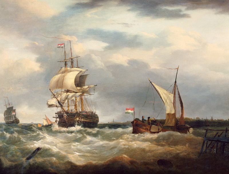 Vessels off the Dutch Coast from George Webster
