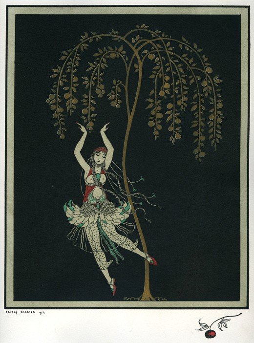Tamara Karsavina in the ballet The Firebird by I. Stravinsky from Georges Barbier