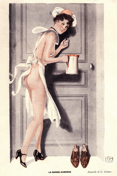 Front cover of ''Le Sourire'' (colour litho)  from Georges Leonnec