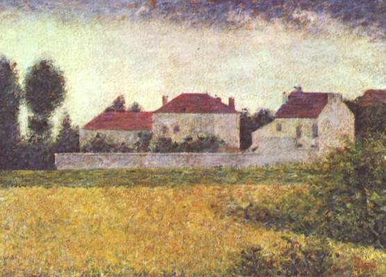 Ville this ' Avray, maisons blanches from Georges Seurat