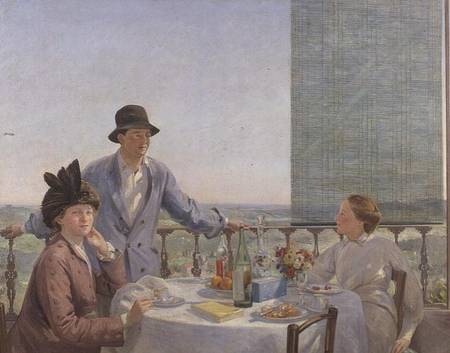 Portrait group with Albert Rutherston (1881-1953) (After Lunch) from Gerard Chowne