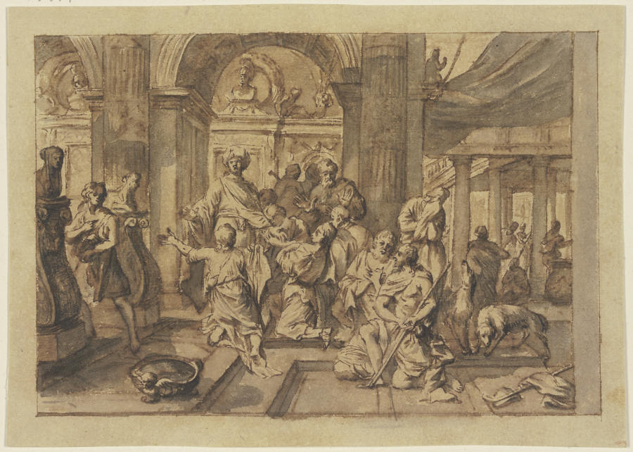 Scene in a temple from Gerard de Lairesse