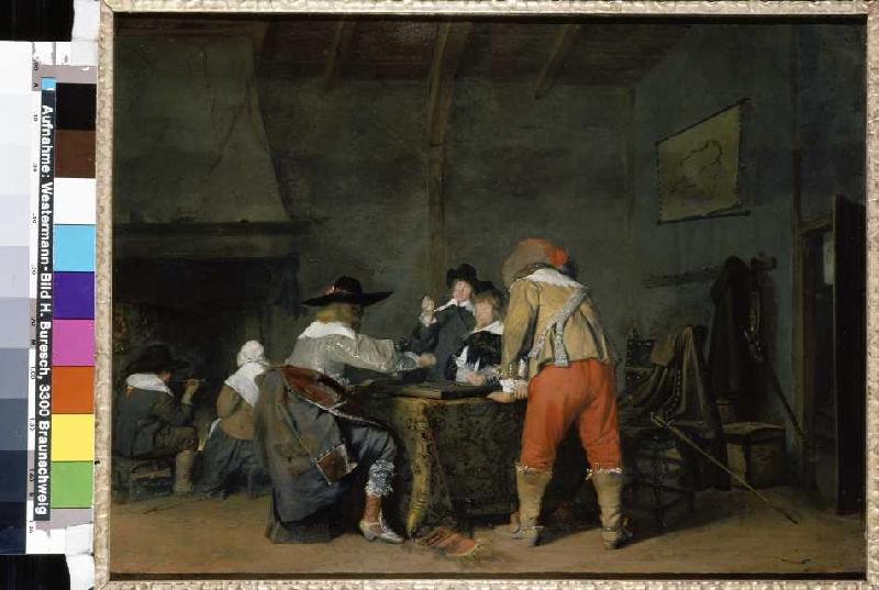 The Trictrac players from Gerard ter Borch or Terborch