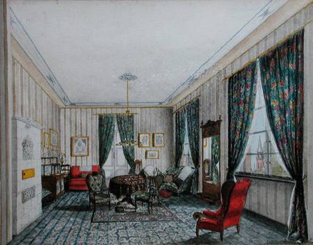 A Drawing Room Interior from German School