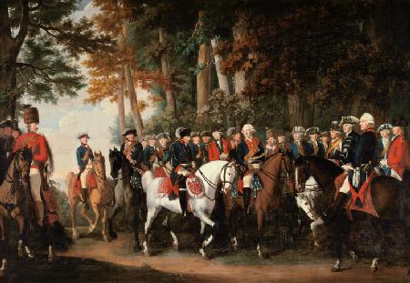 King Frederick II''s return from Preussen von Manoever, c.1785