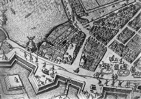 Map of Hamburg showing its first Opera House