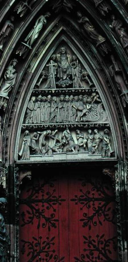 Tympanum from the right-hand portal of the west facade from German School