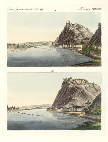 Picturesque views of the Rhine from German School, (19th century)