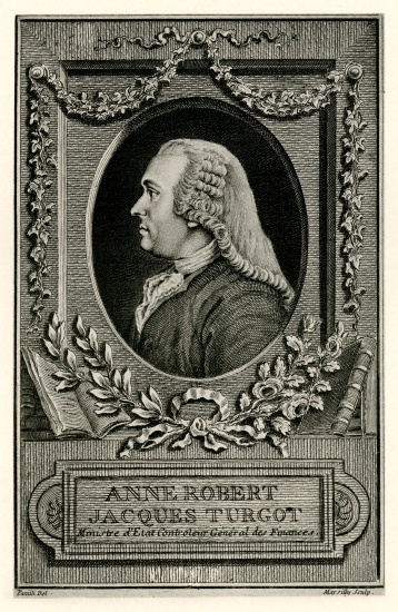 Anne Robert Jacques Turgot from German School, (19th century)