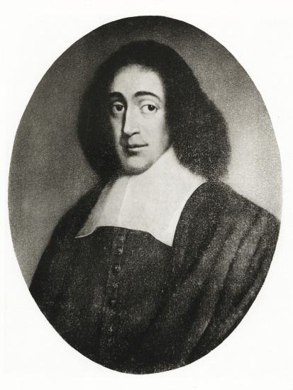 Baruch Spinoza from German School, (19th century)