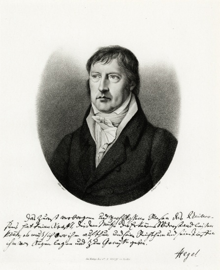 Georg Wilhelm Friedrich Hegel from German School, (19th century)