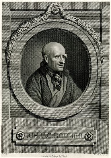 Johann Jacob Bodmer from German School, (19th century)
