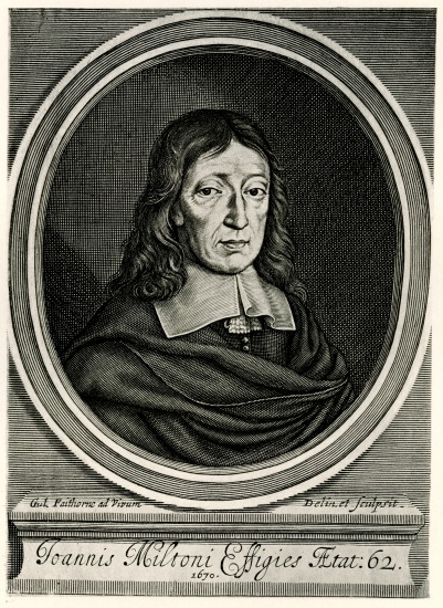 John Milton from German School, (19th century)