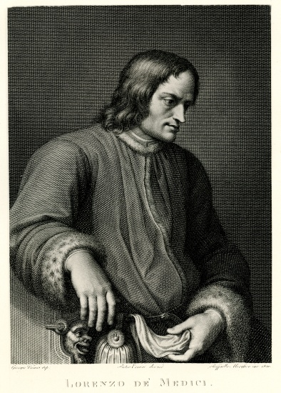 Lorenzo de Medici from German School, (19th century)