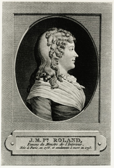 Marie Jeanne Roland from German School, (19th century)