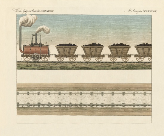 Railways and Steamtrans from German School, (19th century)