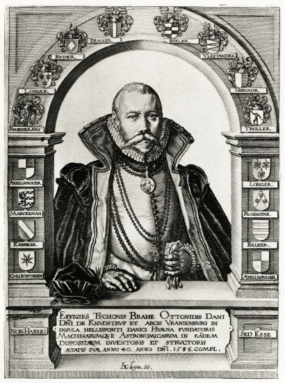 Tycho Brahe from German School, (19th century)