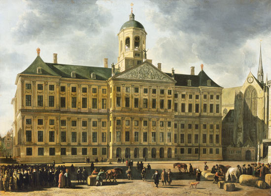 The city hall of Amsterdam. from Gerrit Adriaensz Berckheyde