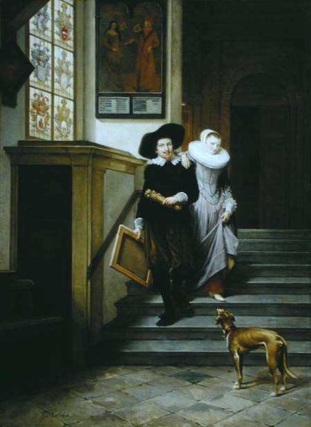 Frans Hals (1580-1666) and His Wife Lysbeth Reyniersdr from Gerrit Postma