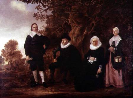 Family Group in a landscape from Gerrit van Donck