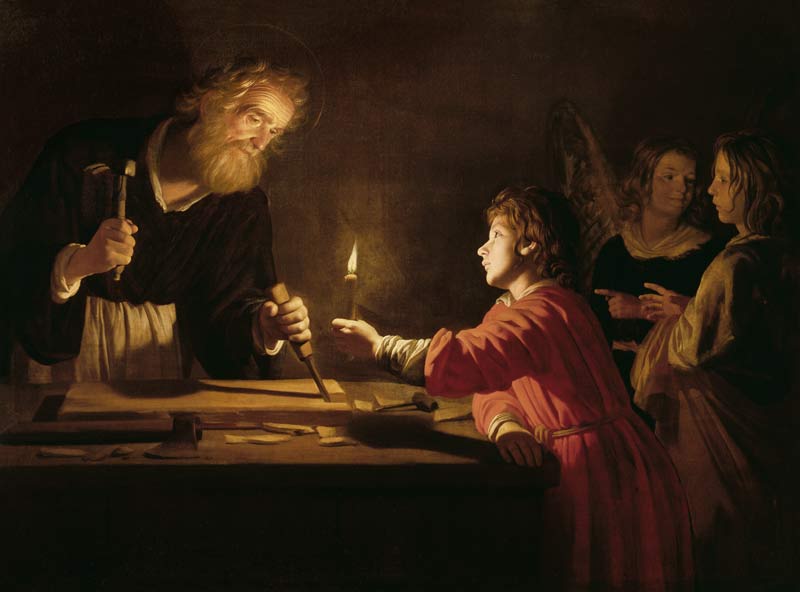 The childhood Jesu. from Gerrit van Honthorst