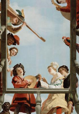 Musical Group on a Balcony