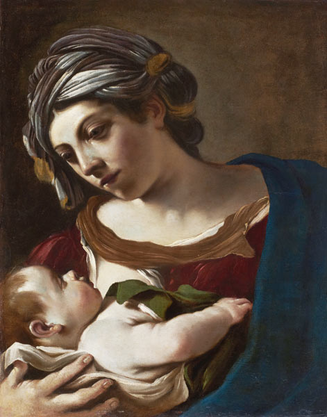 Madonna mit Kind from G. Francesco (Guercino) Barbieri