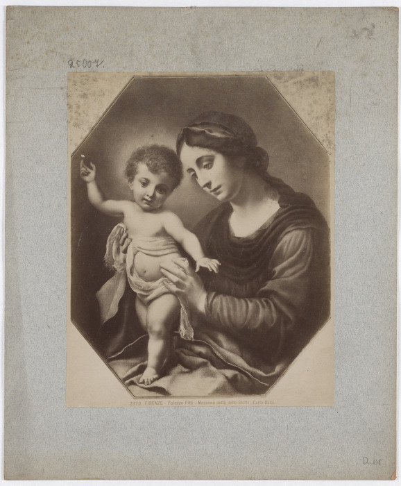 Florence: Pitti Palace: Madonna with the Fabrics of Carlo Dolci, No. 2970 from Giacomo Brogi