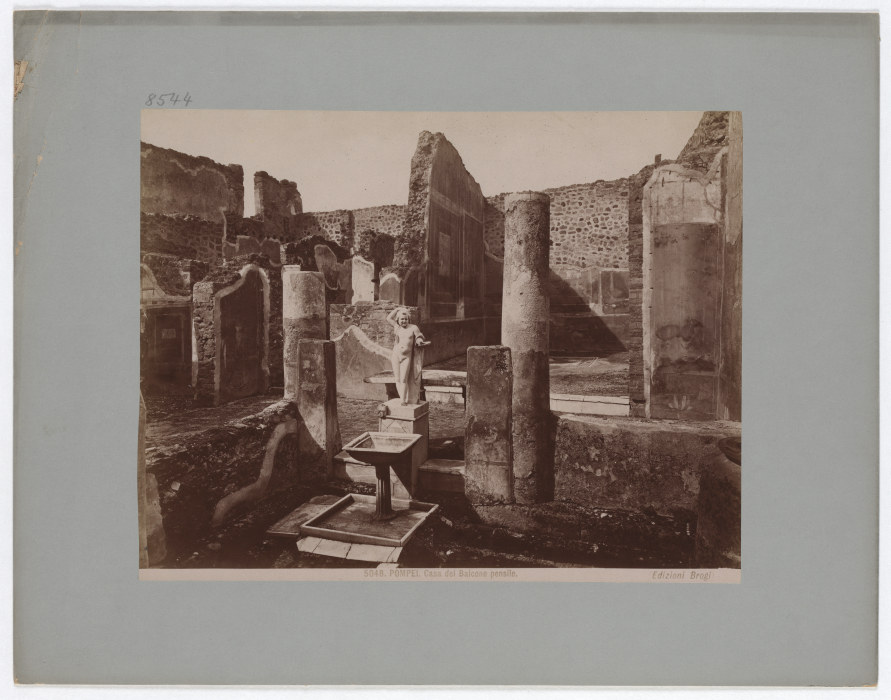 Pompeii: Hanging Balcony House, No. 5048 from Giacomo Brogi